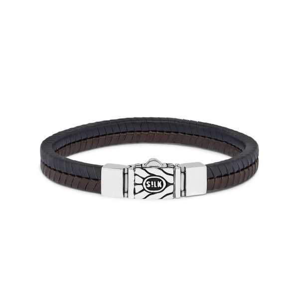 157BBR Armband Schwarz-Bruin