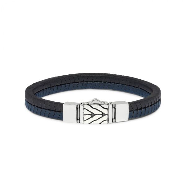 157BBU Armband schwarz-blau CHEVRON Collection
