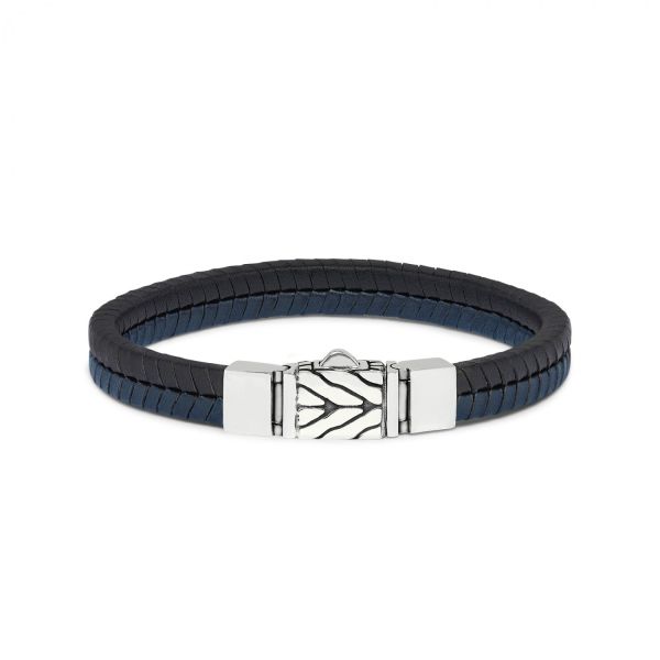 157BBU Armband schwarz-blau