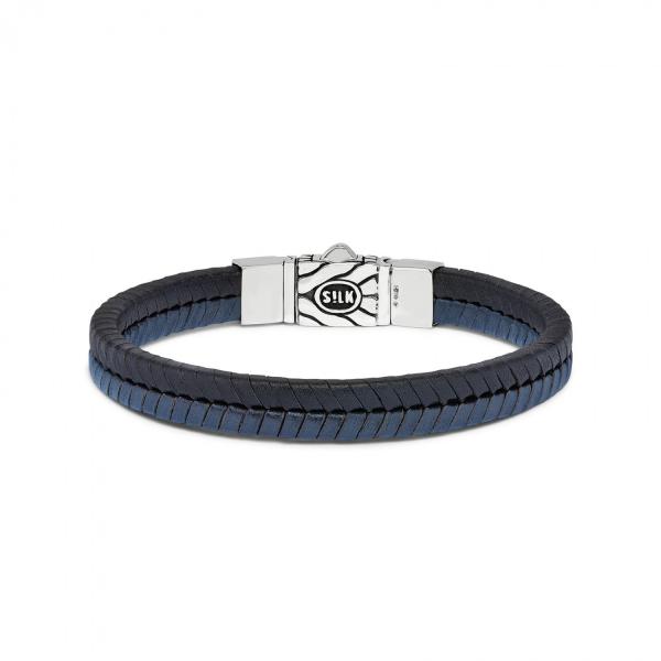 157BBU Armband schwarz-blau CHEVRON Collection
