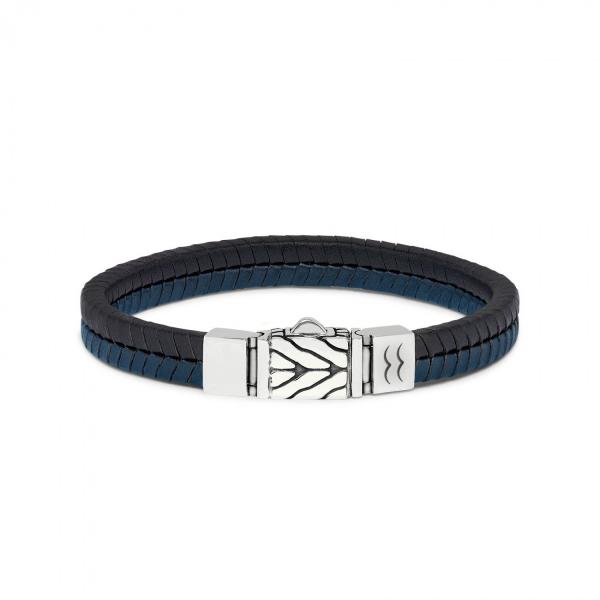 157BBU Armband schwarz-blau CHEVRON Collection