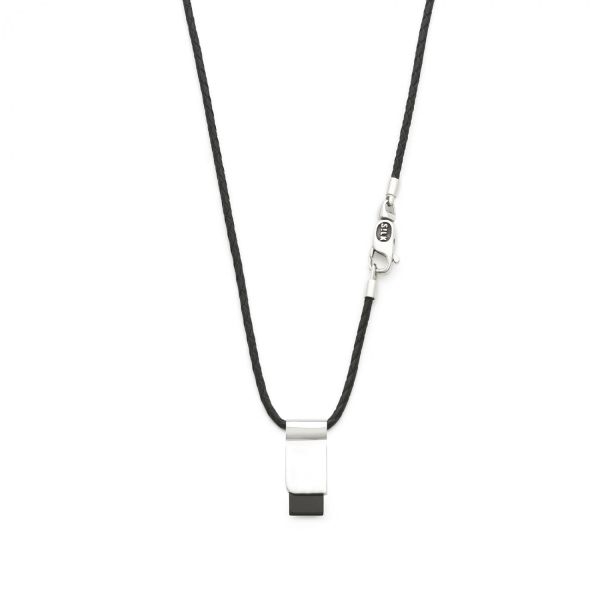 184BLK Halskette Schwarz CHEVRON Collection