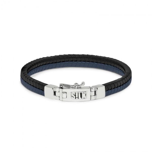 275BBU Armband schwarz-blau