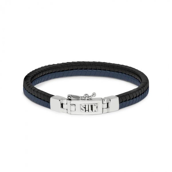 275BBU Armband schwarz-blau CHEVRON Collection