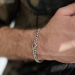 444SIL Silberarmband Heren ELEMENTS Collection