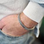 659 bracelet silver Heren DOUBLE LINKED Collection
