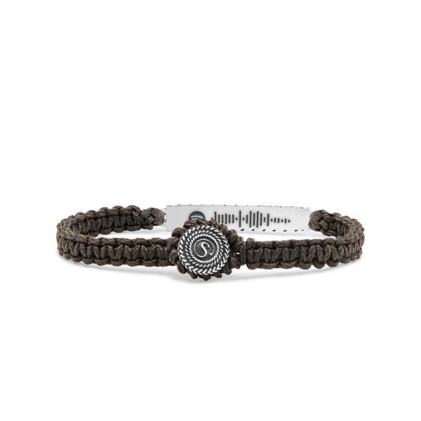 688BRN Armband paracord WEAVE Collection