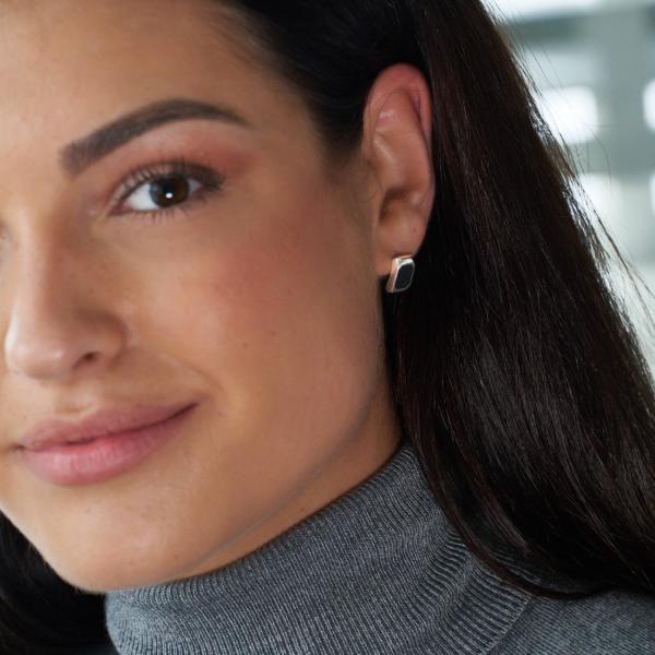 693 earring silver Dames LINKED Collection