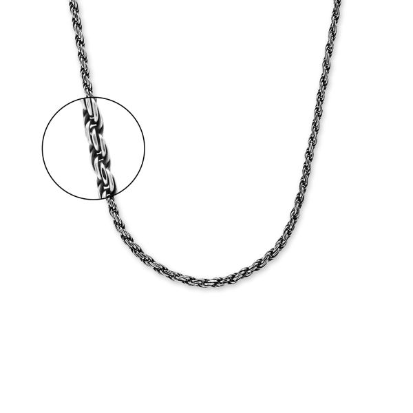 697 Necklace silver DOUBLE LINKED