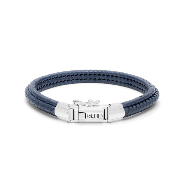 759BLU armband leder