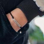 778BLK Paracord-Armband Dames BREEZE Collection