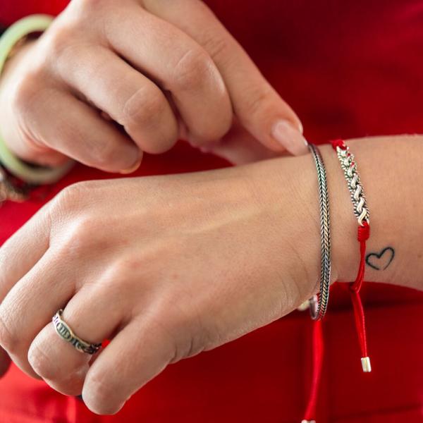 778RED armband paracord Dames BREEZE Collection