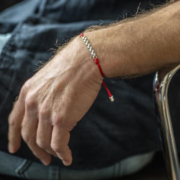 778RED armband paracord Heren BREEZE Collection