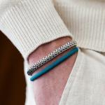 782AZ1 Armband Silber & Paracord Heren ALPHA Collection