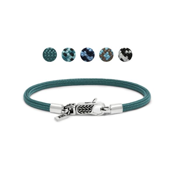 782AZ1 Armband Silber & Paracord
