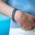782AZ3 Armband Silber & Paracord Dames ALPHA Collection