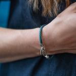 782AZ4 Armband Silber & Paracord Dames ALPHA Collection