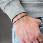 782AZ5 Armband Silber & Paracord Heren ALPHA Collection