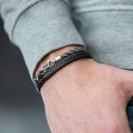 782AZ5 Armband Silber & Paracord Heren ALPHA Collection