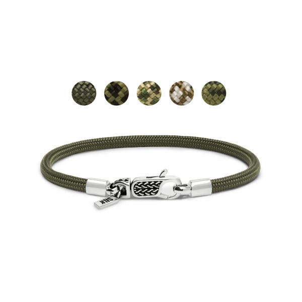 782EM1 Armband Silber & Paracord