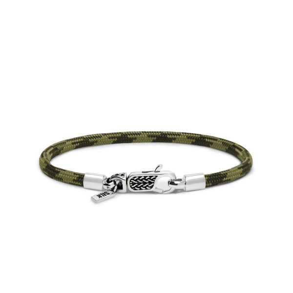782EM6 Armband Silber & Paracord