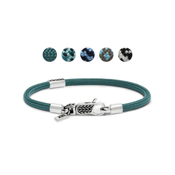 785AZ1 Armband Silber & Paracord ALPHA Collection