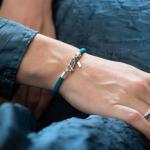 785AZ1 Armband Silber & Paracord Dames ALPHA Collection