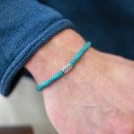 785AZ2 Armband Silber & Paracord Heren ALPHA Collection
