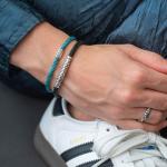 785AZ2 Armband Silber & Paracord Dames ALPHA Collection