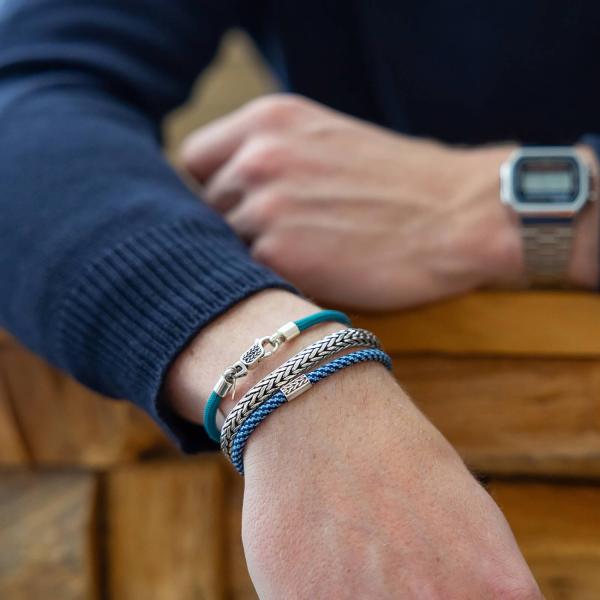 785AZ3 Armband Silber & Paracord ALPHA Collection