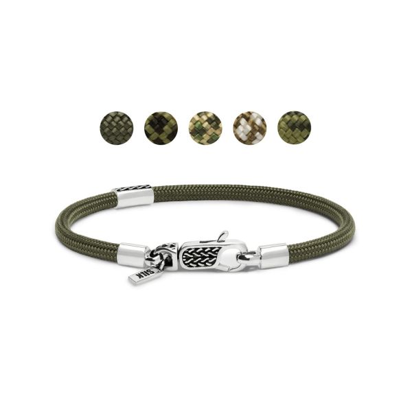 785EM1 Armband Silber & Paracord ALPHA Collection