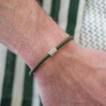 785EM1 Armband Silber & Paracord Heren ALPHA Collection