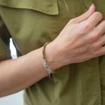 785EM2 Armband Silber & Paracord Dames ALPHA Collection