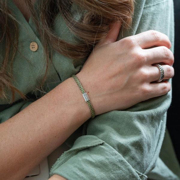 785EM3 Armband Silber & Paracord Dames ALPHA Collection