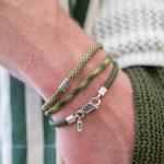 785EM3 Armband Silber & Paracord Heren ALPHA Collection