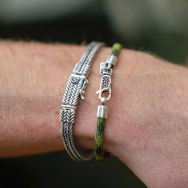 785EM6 Armband Silber & Paracord Heren ALPHA Collection
