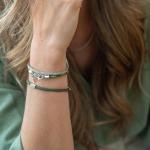 785EM6 Armband Silber & Paracord Dames ALPHA Collection