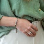 785EM6 Armband Silber & Paracord Dames ALPHA Collection