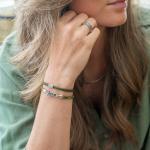 785EM6 Armband Silber & Paracord Dames ALPHA Collection