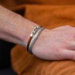 785TE1 Armband Silber & Paracord Heren ALPHA Collection