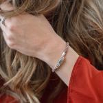 785TE2 Armband Silber & Paracord Dames ALPHA Collection