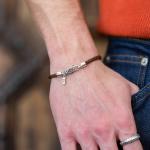 785TE3 Armband Silber & Paracord Heren ALPHA Collection