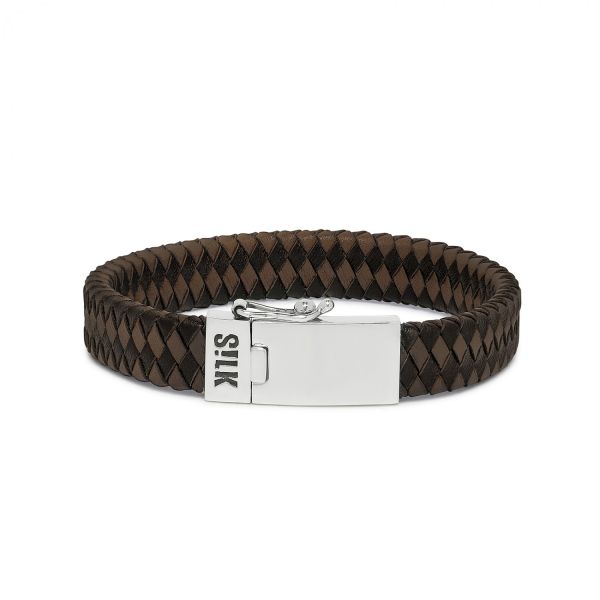 841BBR Armband Schwarz-Braun ALPHA Collection