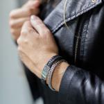 841BLK Armband Schwarz Dames ALPHA Collection