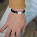 841BLK Armband Schwarz Heren ALPHA Collection