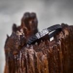 E420BLK armband silber leder SXM-earth Collection