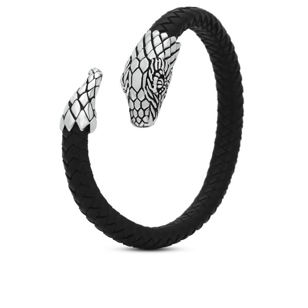 S23 Schlange Armband Leder Fierce Collection