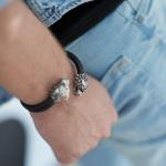 S41 Tiger Armband Leder Heren Fierce Collection
