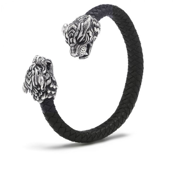 S41 Tiger Armband Leder Fierce Collection