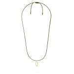 X306OLV.SGP halskette paracord silber goldplated SXM - Bambu Collection